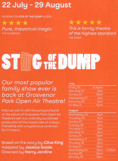 Chestertourist.com - Grosvenor Park Open Air Theatre Page Three